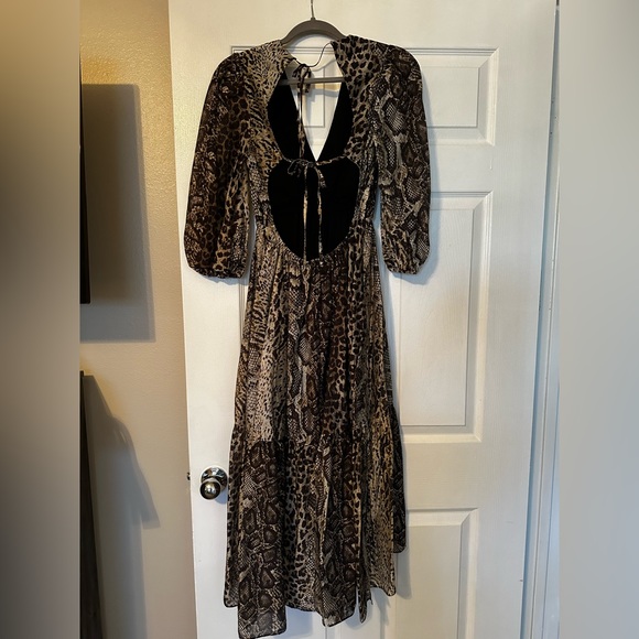 ALLSAINTS women’s midi dress size US 0 - Picture 7 of 8